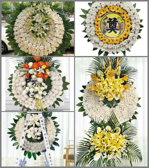 广东肇庆市怀集县蓝钟镇古城村花圈速递